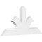Ekena Millwork Richland Architectural Grade PVC Gable Bracket, 36"W x 18"H x 2"D x 4"F, 12/12 Pitch GBP036X18X0204RIC00 - alternate 1